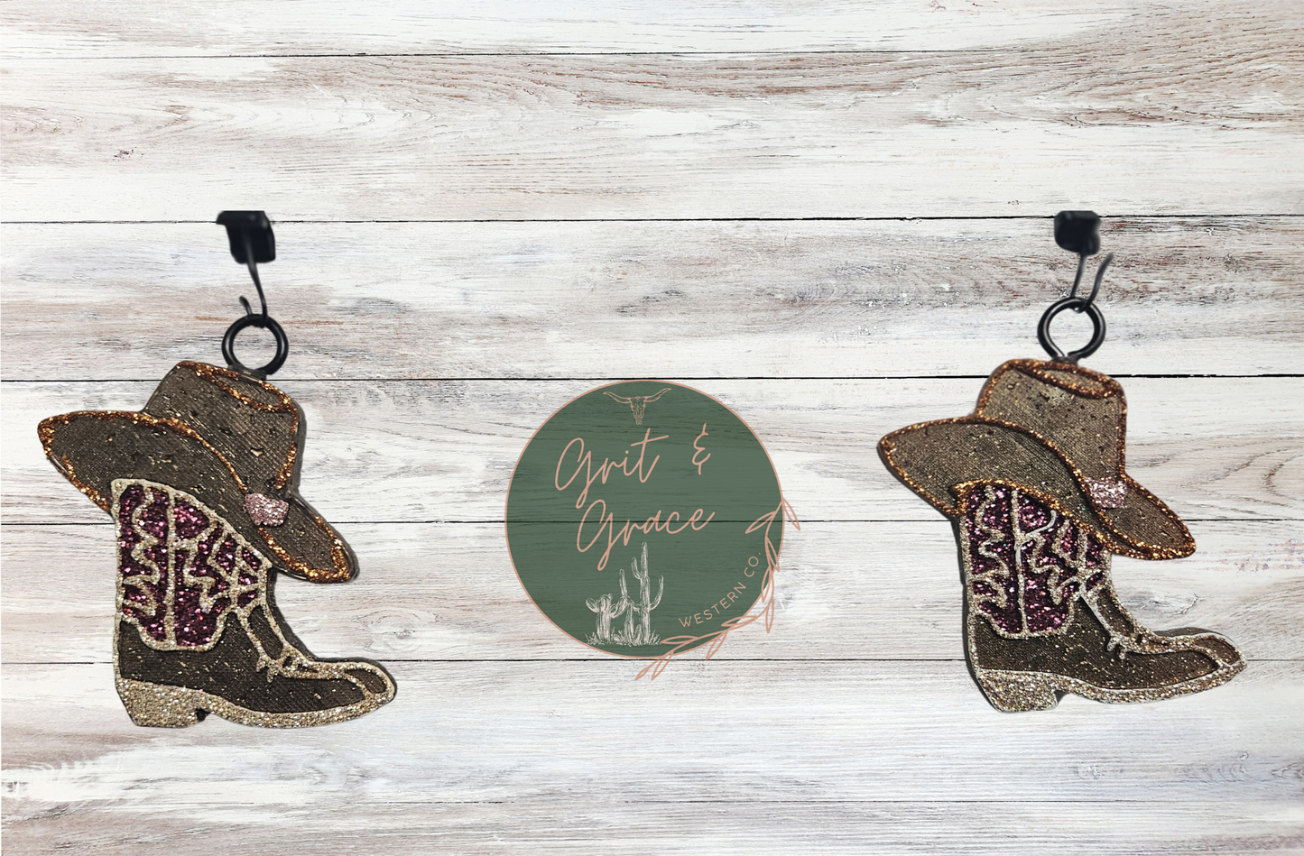 Cowgirl Boot Vent Clips