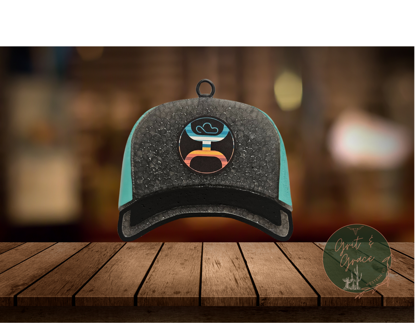 Western-Style Trucker Hat Freshie