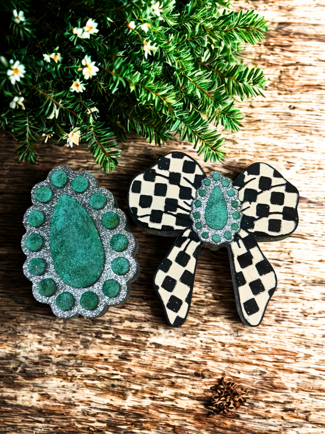 Turquoise & Bow Glam Set