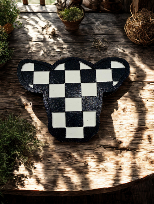 Checkered Cow Head