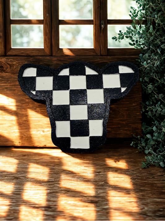 Checkered Cow Head