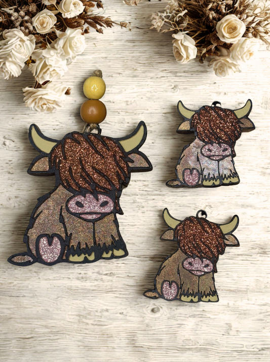 Highland Cow Freshie Set