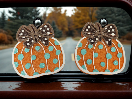 Polka Dot Pumpkin Vent Clips