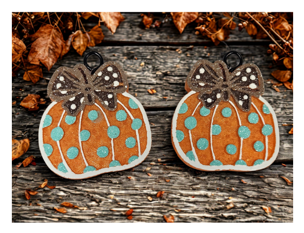 Polka Dot Pumpkin Vent Clips