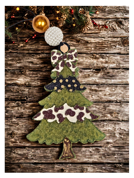 Cowprint Christmas Tree Freshie